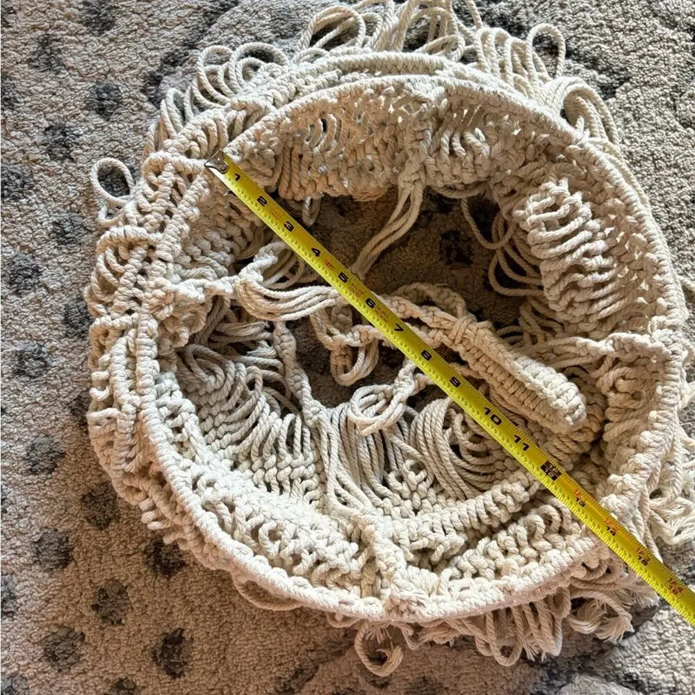 Pottery Barn unbranded macrame